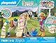 PLAYMOBIL Horses of Waterfall 71639 Ellie & Pferd mit Kreppeisen, inklusive Haarschmuck für kreative Pferdefrisuren und Zwei echten Silikon-Armbändern, nachhaltiges Spielzeug für Kinder ab 5 Jahren