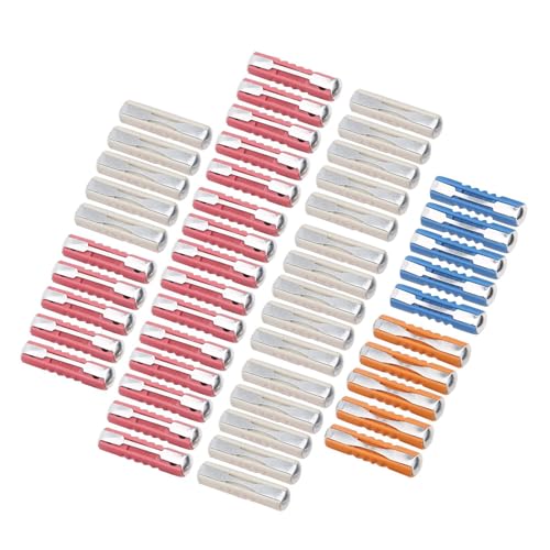 Aramox 50 piezas Fusibles para auto europeo, materiales PF y Zinc Flake, protección duradera para vehículos clásicos 5A 8A 16A 25A miniatura 2
