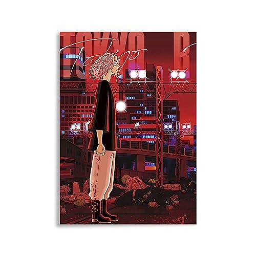 CosplayStudio Cool Tokyo Revengers Cuadro | Manjiro Sano sobre placa de espuma dura | Póster Mikey | 30 x 42 cm