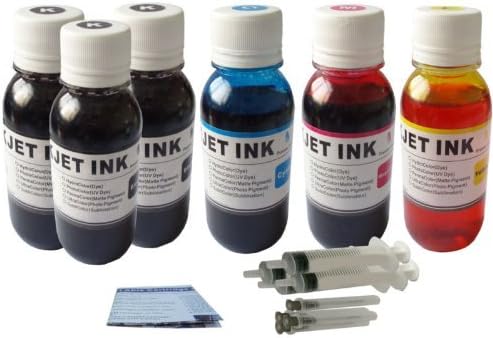 ND ND R@ 600ml Jumbo Printer Ink cartridge for Color & Black 3x100ml Black +3x100ml Color