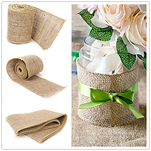 Westeng 1 rotolo Nastro in iuta decorazione di