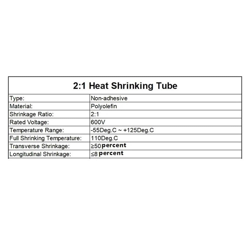 Guaina termorestringente impermeabile, Tubo termorestringente Poliolefina 2:1 Trasparente Diametro 0,6-50 mm Lunghezza 1-10 m(45MM*5METERS)