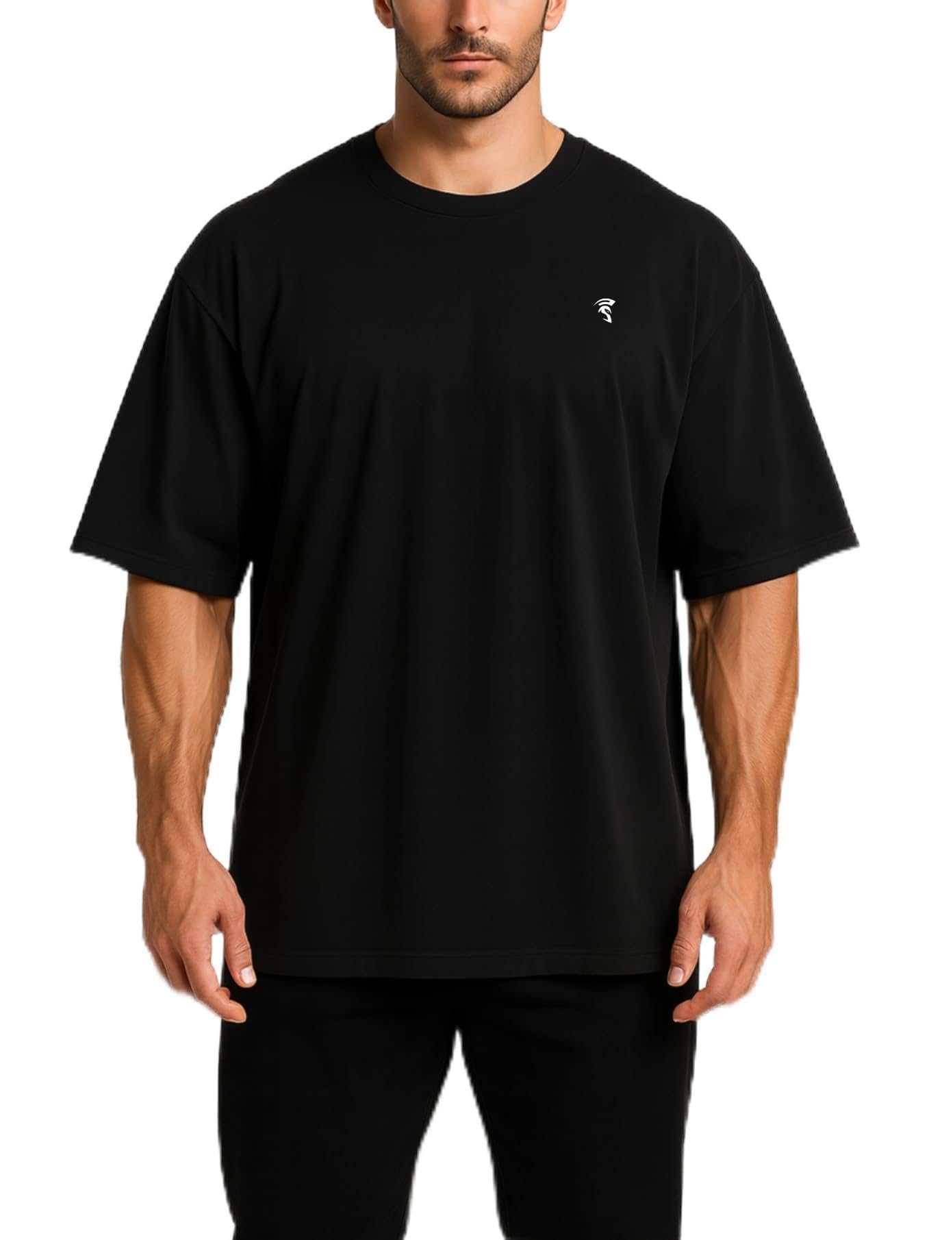 Pump Cover Gym Shirt Uomo Oversize - Fitness T-Shirt Gym Oversize Fit come Pump Cover T-shirt per bodybuilding