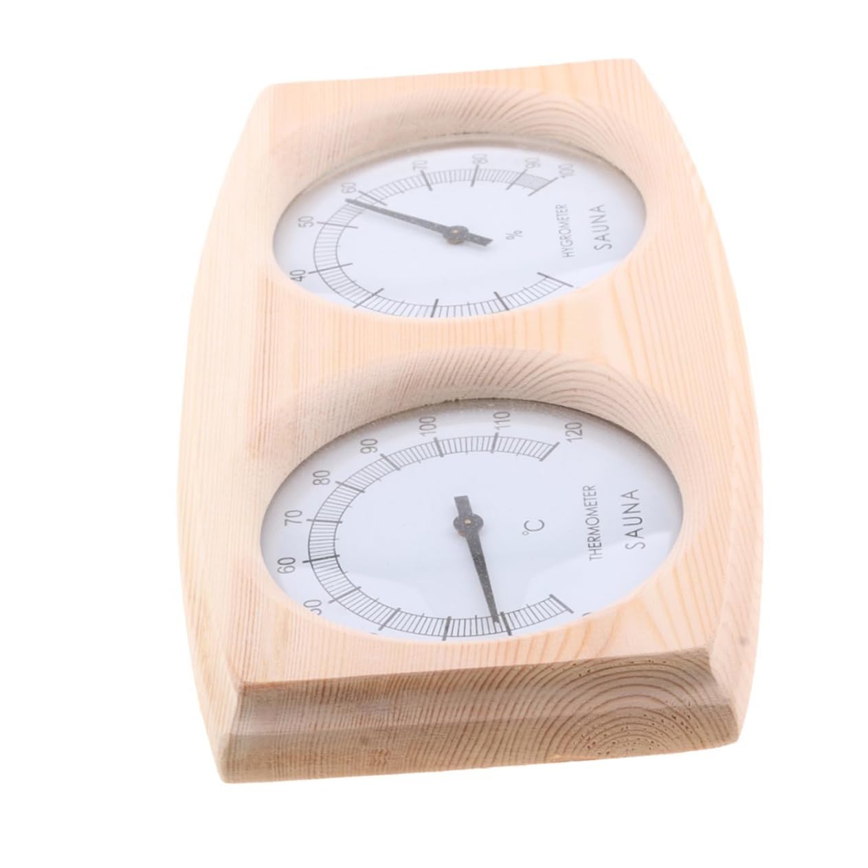 BESPORTBLE Termómetro Higrómetro De Madera Medidor De Temperatura y Humedad Para Sauna