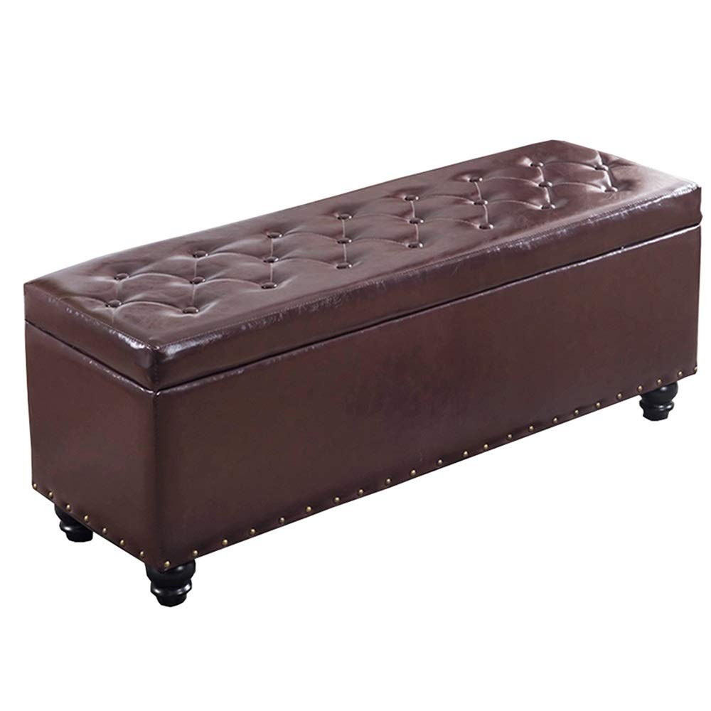 Banc ottoman de rangement pour chambre et balcon cocooning