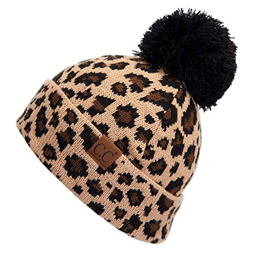 Image of C.C Exclusives Solid Ribbed Color Beanie hat with Pattern Cuff HAT-80