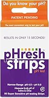 Vista 2 de pHresh - Tiras de prueba de pH con guía de alimentos alcalinos/ácidos gratis y kit de monitoreo de pH - Medidor de pH fácil de usar - Monitorea