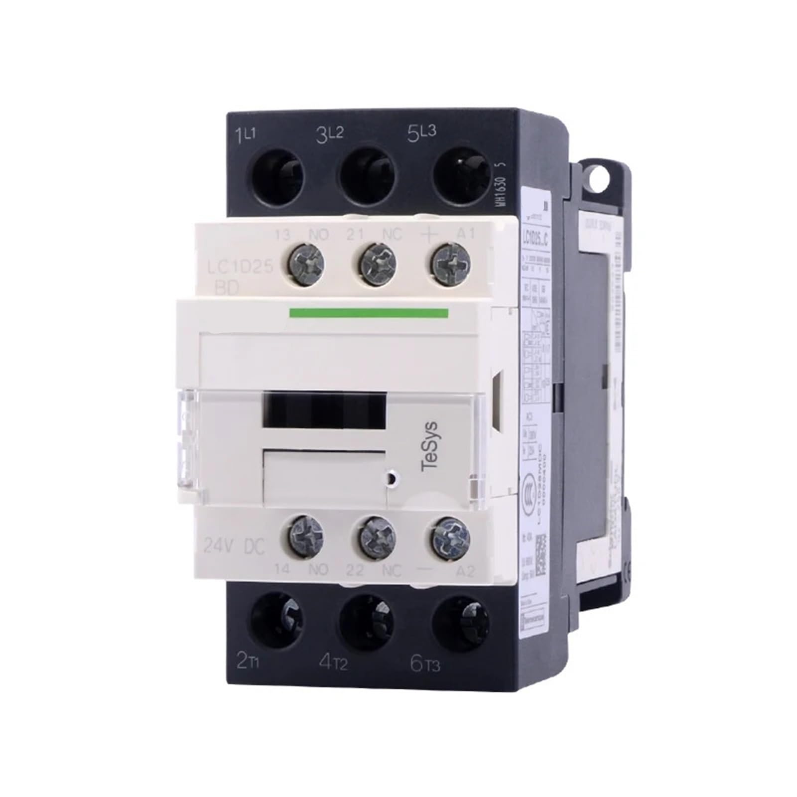 SJJBVPYX DC contactor LC1D25BDC one open one close 25A three-phase normally open coil voltage DC24V LC1D25BD
