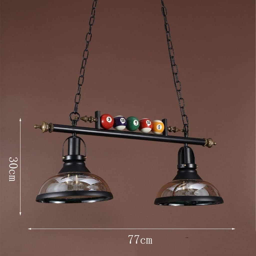Bracket Modern Minimalist Billiard Chandelier Wrought Iron Glass Billiards Hall Cafe Bedroom Restaurant Lighting Stainless Steel Bracket Light,77 * 30Cm,77 * 30Cm