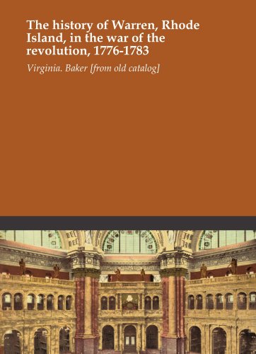 The history of Warren, Rhode Island, in the war of