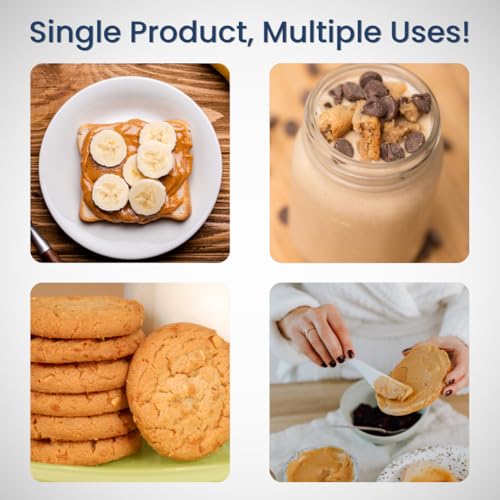 Image of Ayuska Natural Creamy Peanut Butter Unsweetened - 340g | Healthy Creamy Spread for Breakfast, Snacks & Gym Diet | No Sugar, Zero Trans Fat, Cholesterol-Free | Rich in Protein, Vitamin E & B3