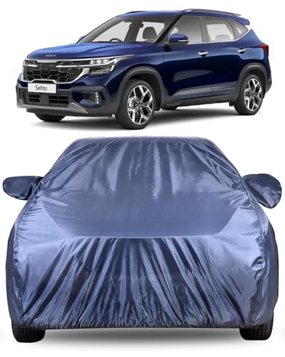 Image of Autofact Premium Car Cover for Kia Seltos | All Weather Water-Resistant Full Body Car Cover | Light-Weight Triple-Stitched Outdoor Shield with UV Protection, Dustproof & Heat-Resistant