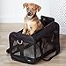 AmazonBasics - Trasportín negro con laterales flexibles - Mediano