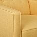 CHRISTOPHER KNIGHT HOME Mason Mid-Century Modern Tuft Back Recliner (Qty of 1, Fabric/Muted Yellow).