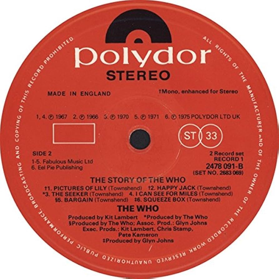 英LP The Who The Story Of The Who UK盤プチ音有 英LP The Who The Story Of The Who UK盤プチ音有 - メルカリ