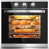 VIKIO HOME Single Wall Oven 24', 2.83 Cu.Ft-80L with 8...