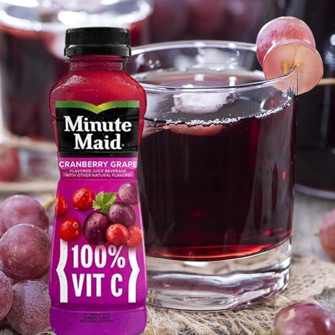 Minute Maid, 12oz Bottles, Pack of 12 (Cranberry Grape)