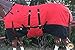 HILASON 600D Winter Waterproof Poly Horse Blanket Belly Wrap Red | Sheet Turnout Sheets for Horses