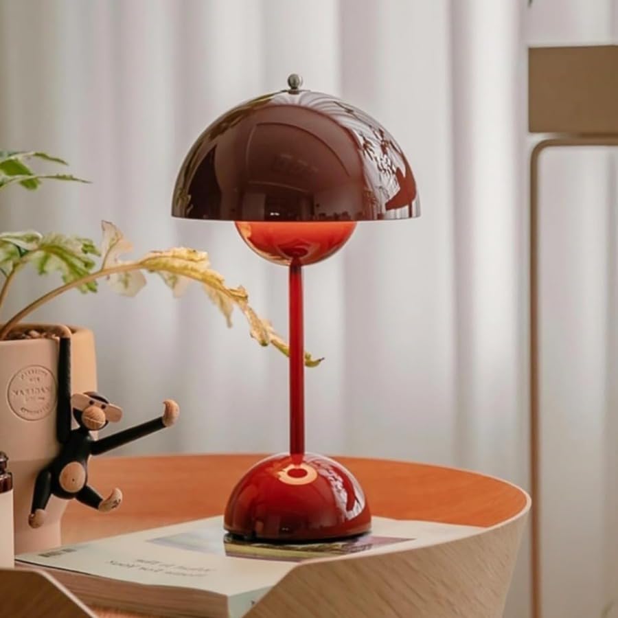 Lampe champignon LED tactile pour table de chevet et change de bébé