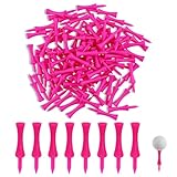 lacht 50 stück tee da golf in plastica, tee golf, golf tee professional riutilizzabili, accessori golf regalo per golfisti o famiglia, allenamento golf