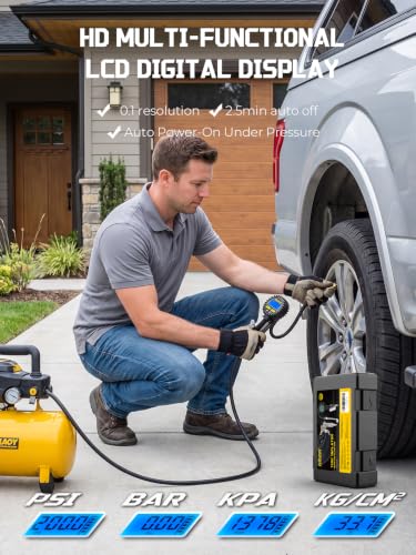 Image of AZUNO Digital Tire Inflator with Pressure Gauge B