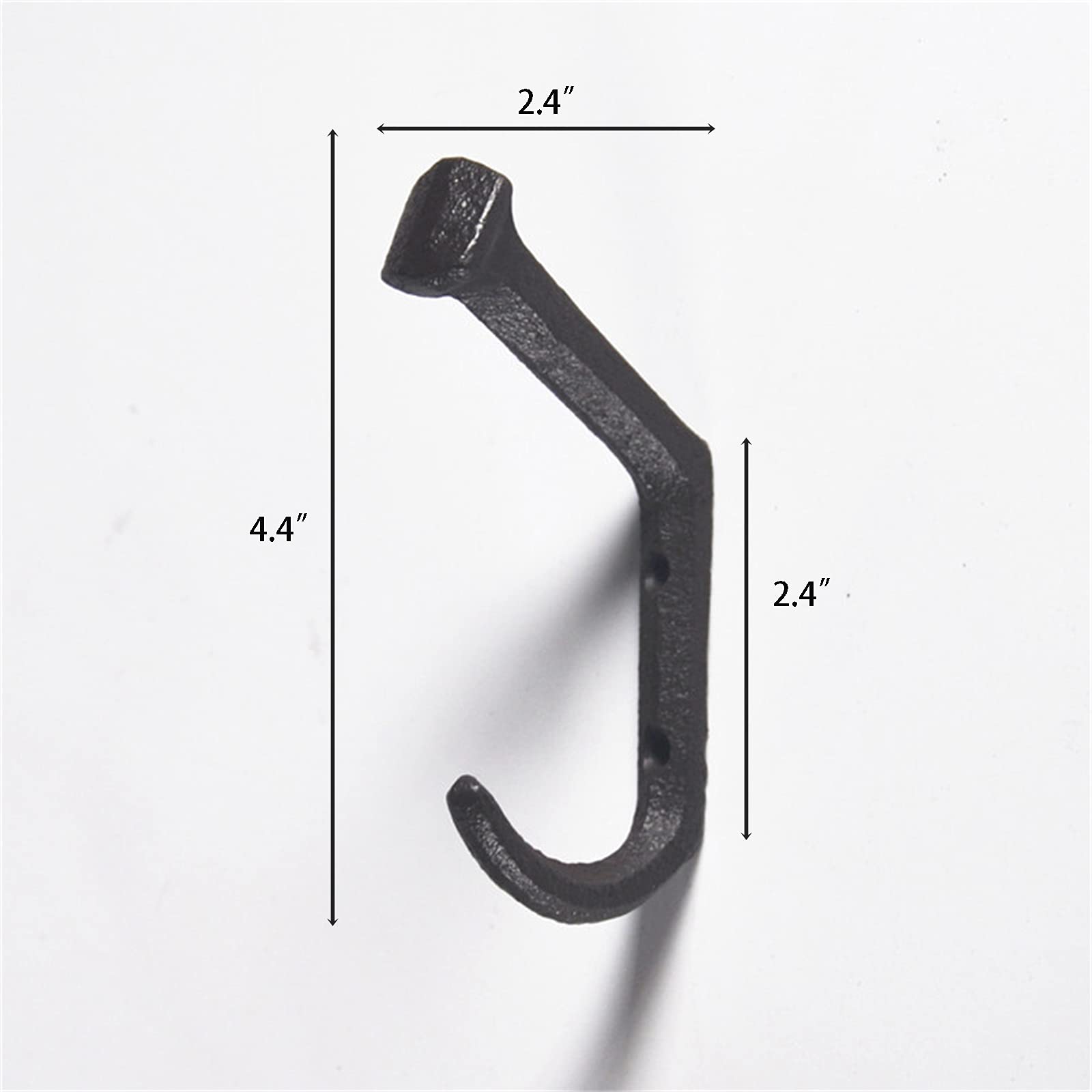 10 Pezzi Piccoli Ganci Con Vi Ganci Da Parete In Lega 17mm/0.67in Vintage Nero Argento Oro - Foto 3