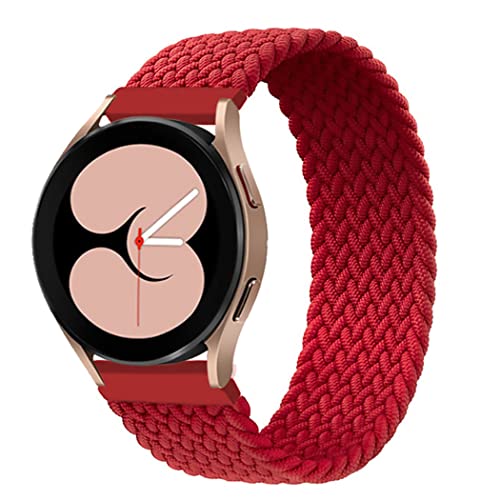 Bracelet de Sport pour Samsung Galaxy Watch 3 45mm / Glaxy Watch 46mm / Gear S3 Frontier Classic, Bracelet en Nylon pour Huawei Watch 3/3 Pro/GT / GT2 / Gt3, Rouge, 22mm-S