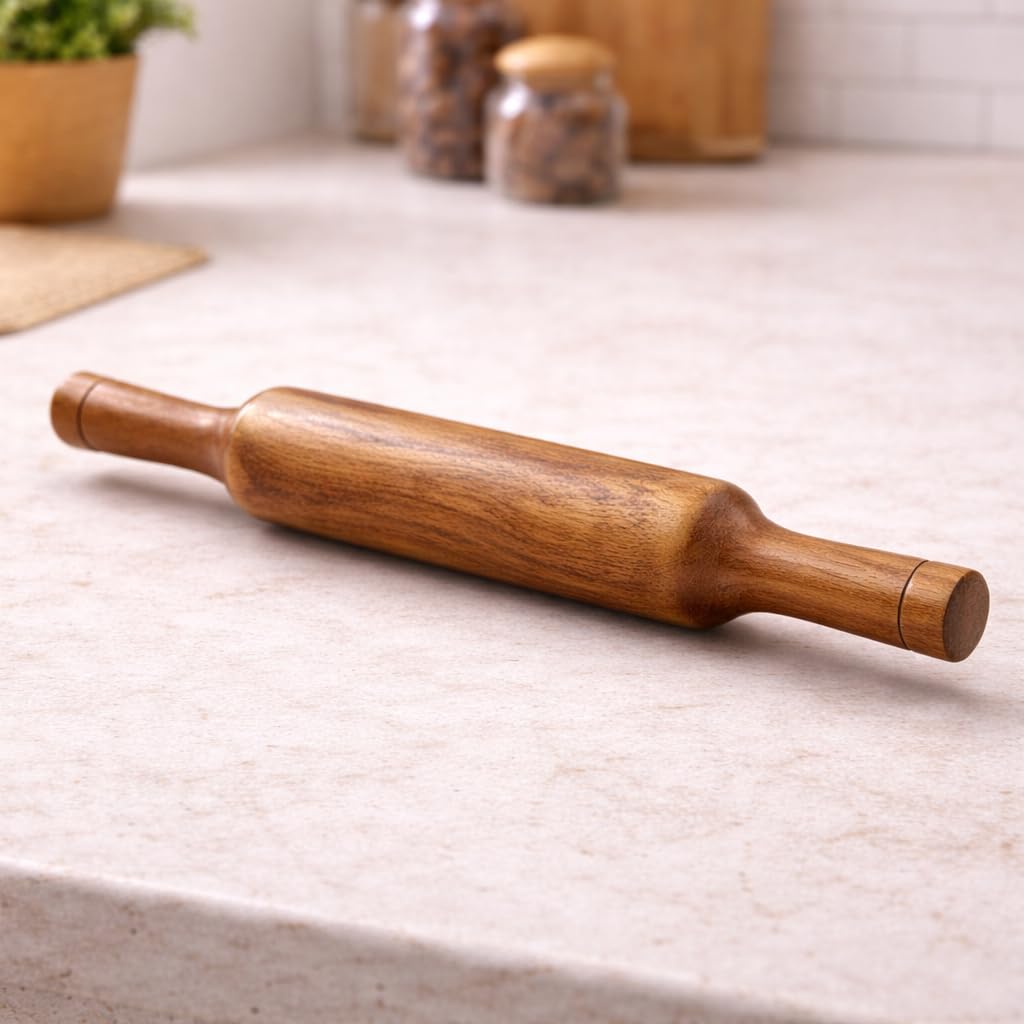Jaipur Ace Juego combinado de madera de palisandro puro hecho a mano de madera de palisandro Chakla Belan/Roti/Chakla Belan/Chapati Maker/Papad Chakla para el hogar y la cocina