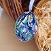 Exclusive Easter egg 6,5 cm Made of Wood Traditionally Ukrainian eggs Unique handmade with Peacock Bird with Petrykivka Painting Handicraft