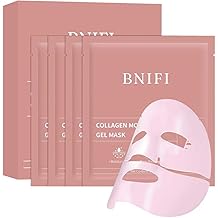 Collagen Face Mask- Hydrating Overnight Hydrogel Facial Mask Suitable for Women's Delicate Skin care, Minimizes Pores, and Firms Skin (28 grams) &times; 4 pieces