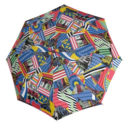 Knirps parapluie T.200 automatique Medium à ouverture rapide et structure incassable