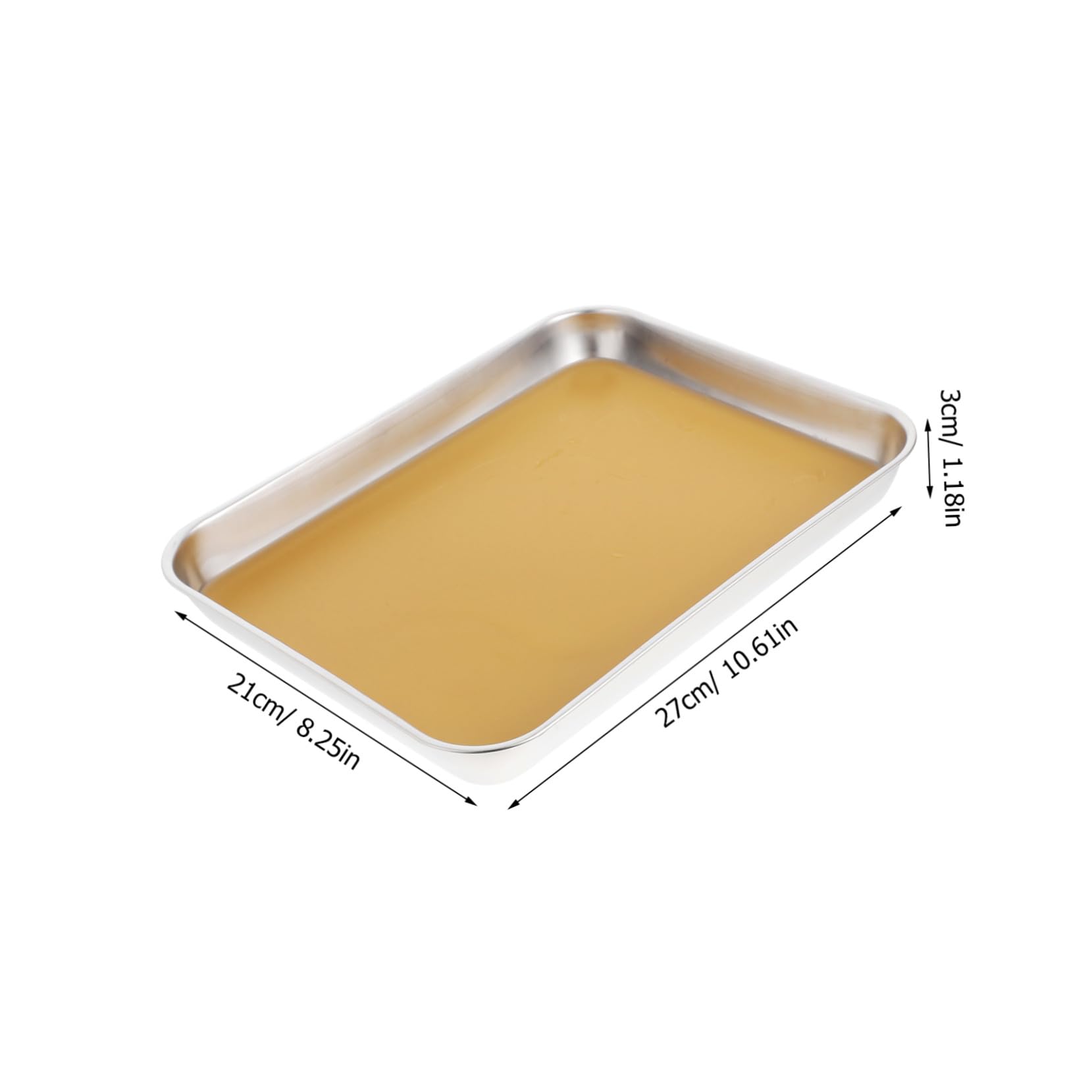 Mipcase Bandeja de Disección de Acero Inoxidable con Cera para Laboratorios de Biología Bandeja de Laboratorio de Metal para Experimentos