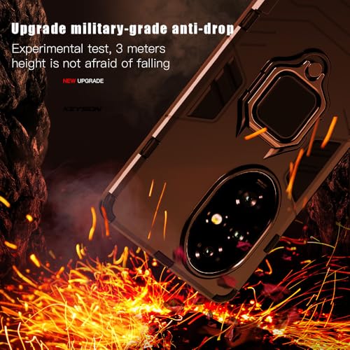 Image of SPAZY CASE Honor 200 Pro 5G Back Cover | Dual Layer Armor Defender Full Body Protective + PC Hybrid Kickstand Back Case for Honor 200 Pro 5G - Panther Black