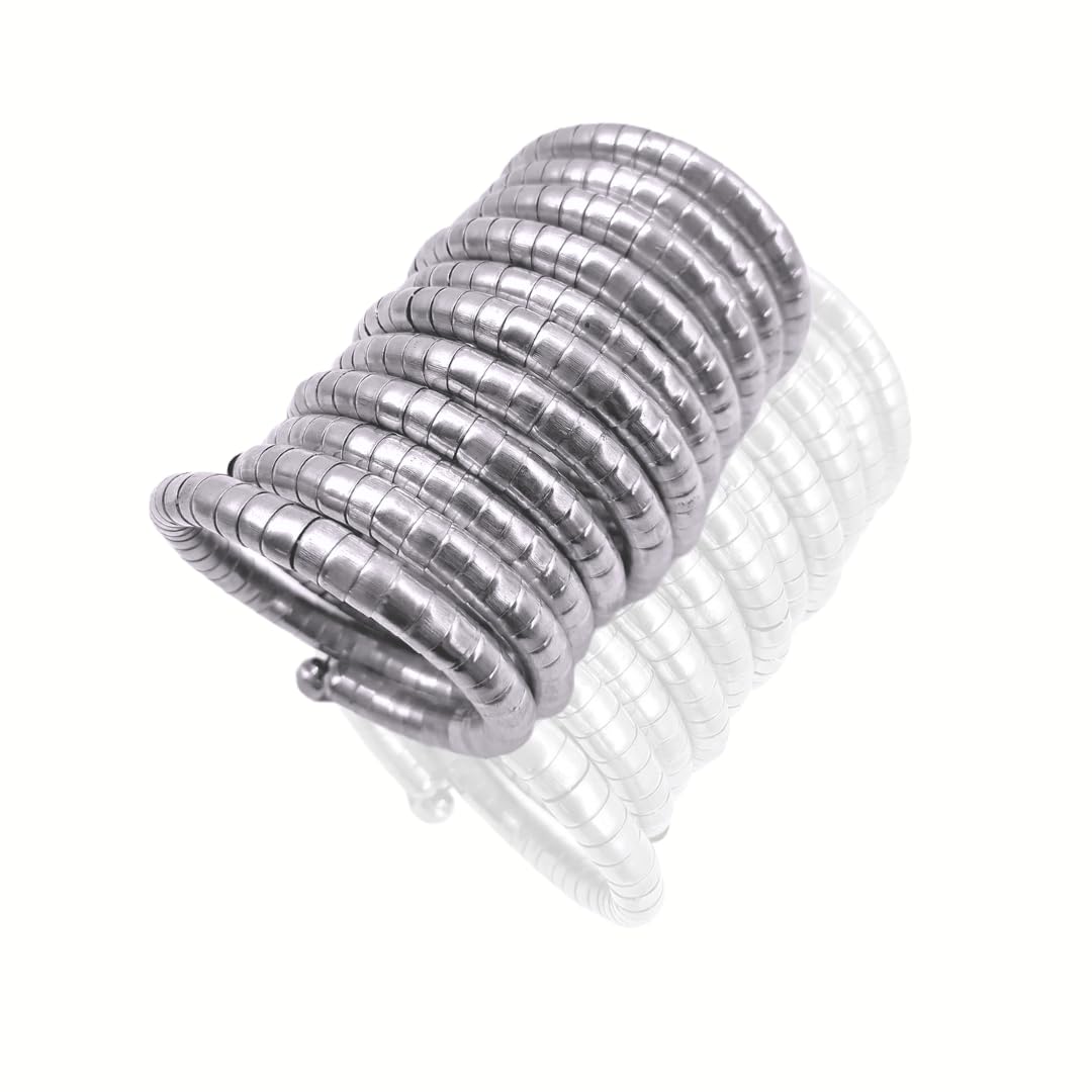 Viral Spiral Kada Metal Bangle Bracelet Kada For Women And Girls (Silver) (B0D4QKC2W7) Amazon Price History, Amazon Price Tracker