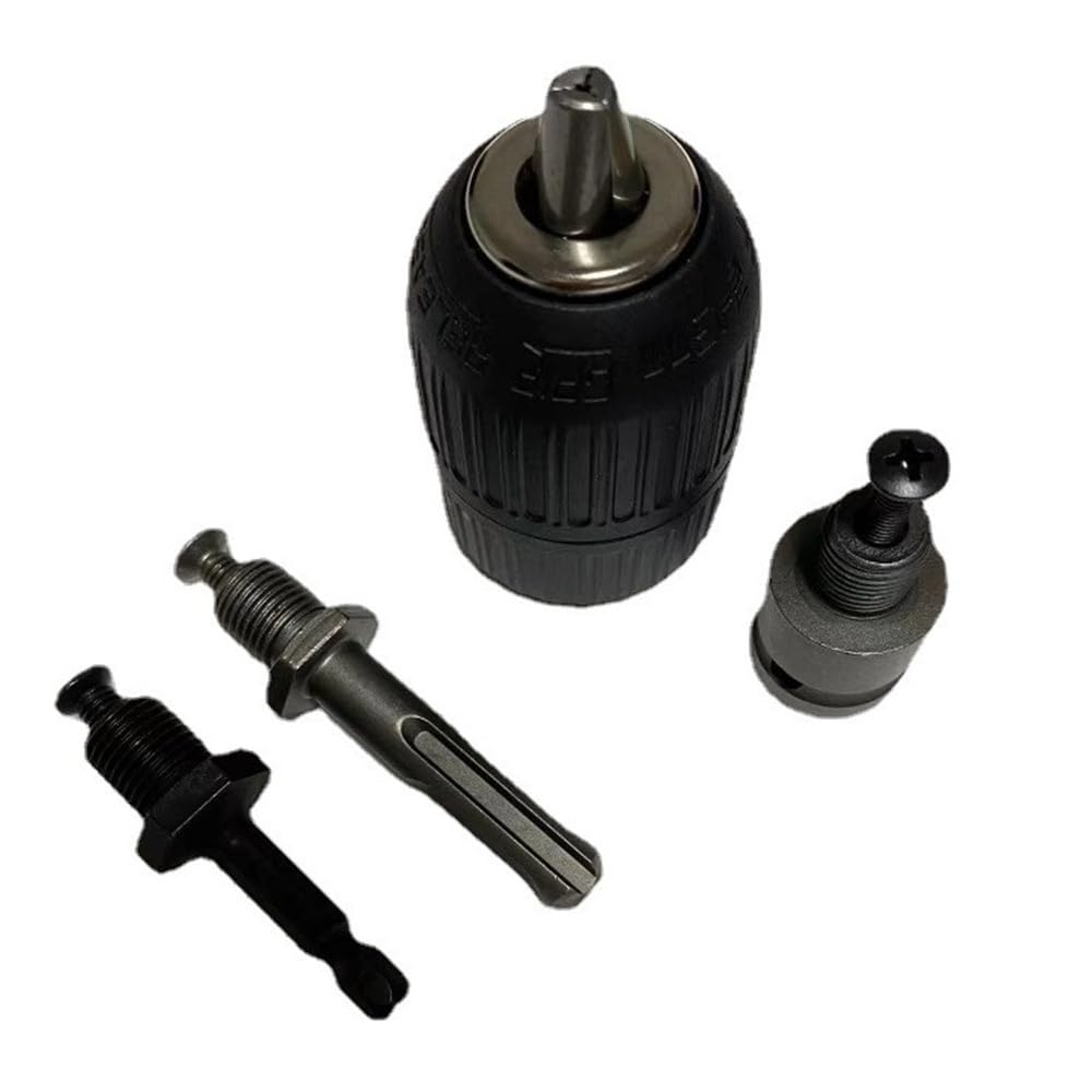 Przetwornik 3-szczękowego uchwytu wiertarskiego - Adapter szybkiej wymiany 1/2"-20UNF do wkrętaka udarowego SDS 1/4" sześciokątny, pasuje do wierteł 2-13 mm