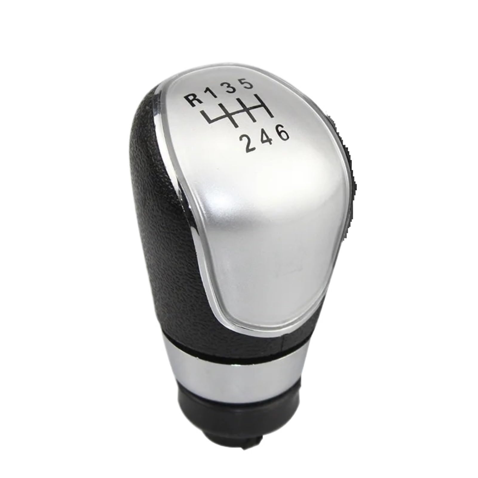 Xexjhqq Silver Gear Stick Knob For Focus Mk2 Manual Transmission Car Gear Head Modified Shift Hand Ball Lever(Silver)