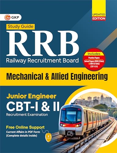 Image of GKP RRB JE 2025-26 : Junior Engineer CBT I & II - Mechanical & Allied Engineering | Complete Guide Book for Railway Recruitment Board Exam Preparation