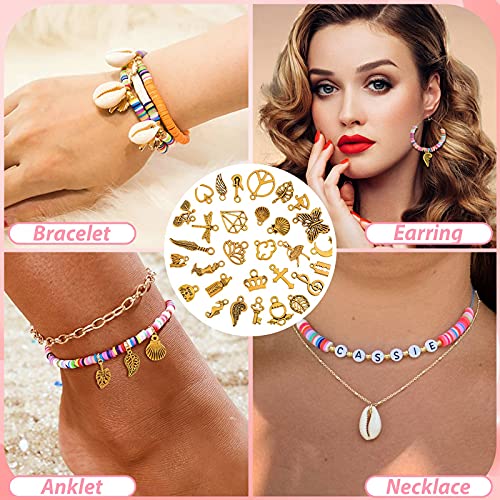 Perlenset Anezus 5700 Stück Clay Perlen in 24 Farben für DIY Schmuck