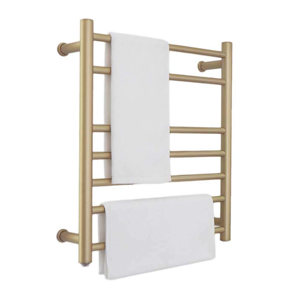 Porte-serviettes électrique en inox 304 or TJH | Étagère murale haut de gamme antibactérienne