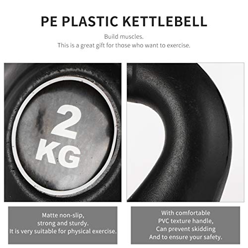 Halteres de plástico Kettlebell Fitness Pesos para as mãos Ótimo para Treino de Corpo Inteiro e Trei