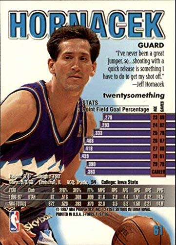 Amazon.com: 1997-98 Z-Force #61 Jeff Hornacek NBA Basketball