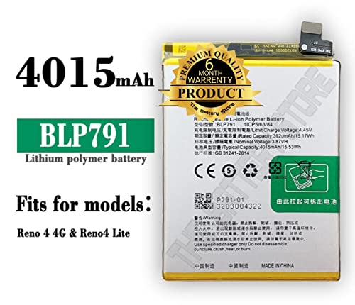 Image of THE BATTERY STORE Original Battery BLP791 for Oppo F17 PRO battrey BLP791 Battery with 6 Month Warranty and high Capacity Battery Backup. Carefully Check Your Phone Model and Purchase. (BLP791)