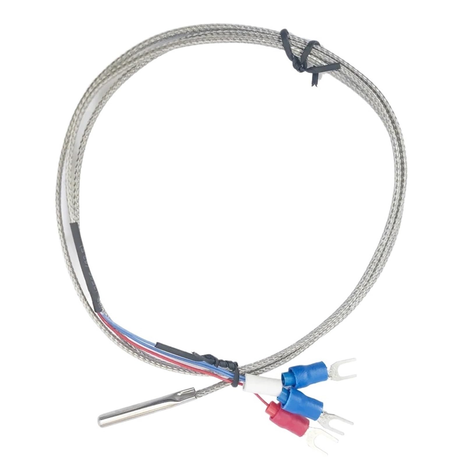 Czujnik temperatury 4 x 30 mm termopara typu in-line K/J/PT100 0-800℃ do przewodu regulatora temperatury PID 1M 2M 3M (PT100 3M)