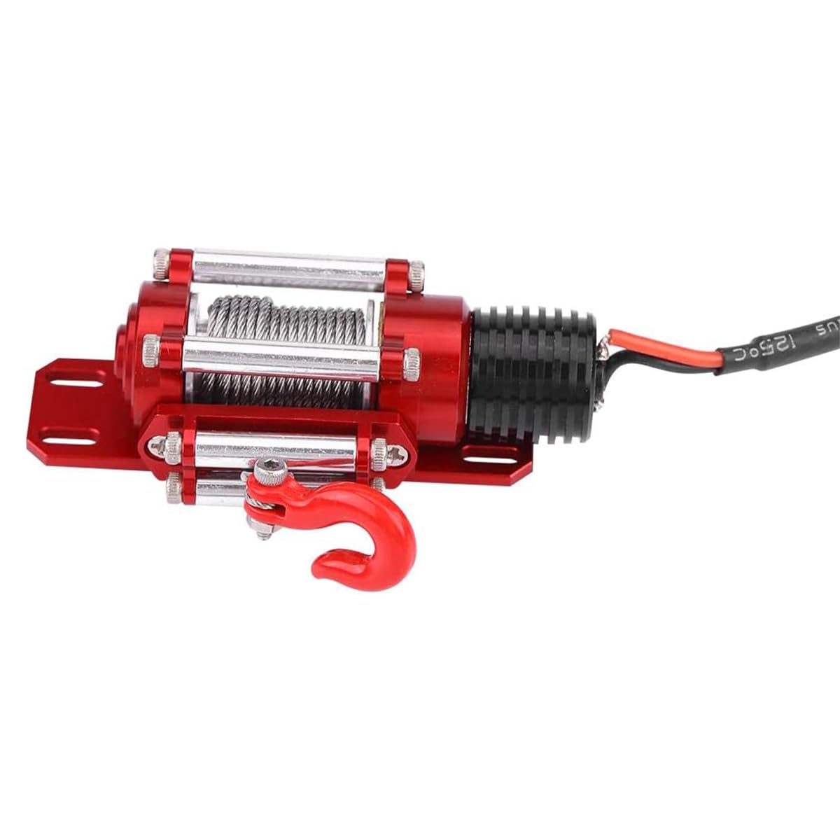 Sarini RC Winch 1/10 Escala Crawler Winch Remolque Modelo Coches Vehículo Inalámbrico Metal Winch Control Remoto Kit Simulación Coche Winch 1:10 Accesorios Controlador
