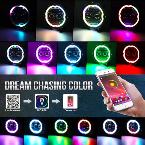 Opp Ulite JL-C-4-USA Dream Chasing Color Halo Jl Led Headlights 9Inch Built-In Canbus thumb #2