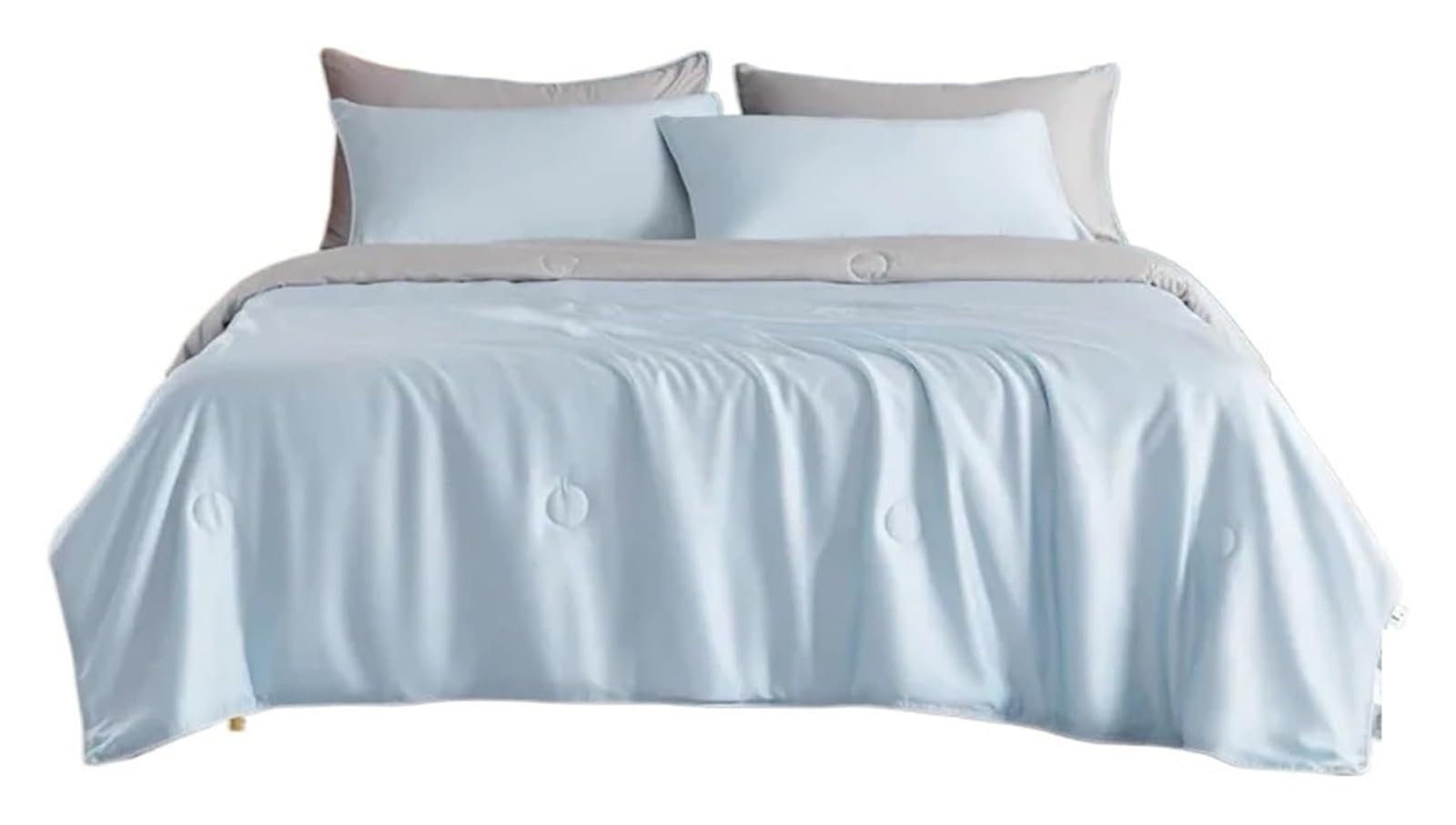 LQZAXSRDR Cooling Blanket for Summer, Summer Cooling Quilt Multicolor Multiple Sizes(Blue Grey,150x200cm)