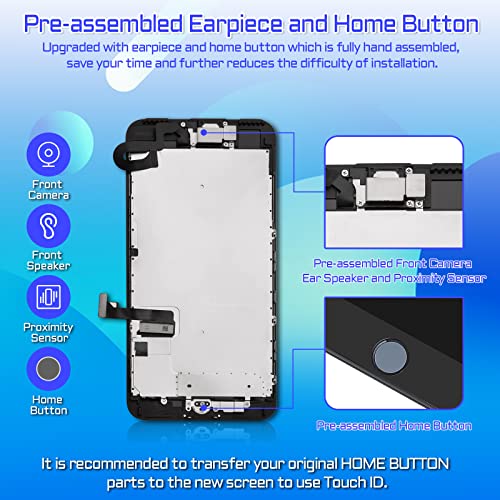 DGSCSMY for iPhone 7 Plus Screen Replacement with Home Button 5.5