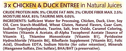 Whiskas Purrfectly Chicken Variety Pack (4-Chicken, 3-Chicken & Beef, 3-Chicken & Duck) Food for Cats, 10-Count Packages (Pack of 4)