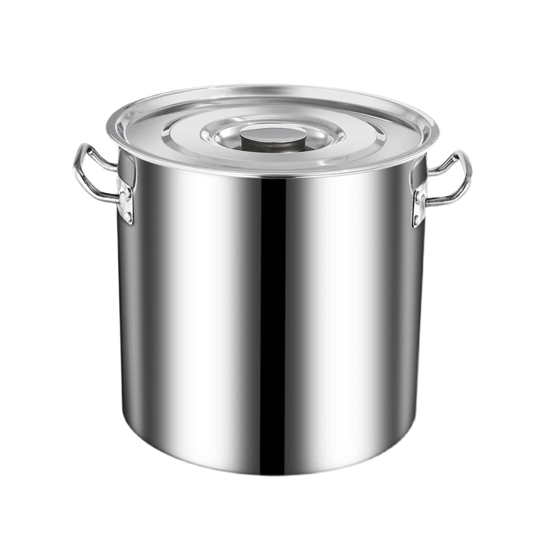 Marmite à soupe professionnelle en acier inoxydable de qualité commerciale de 12 L - Grande capacité - Finition miroir - Compatible avec tous les types de cuisinières - Idéale pour les restaurants et