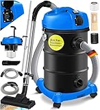 MASKO® 6IN1 Industriestaubsauger Staubsauger Nass Trocken Sauger Aschesauger 2300W + Steckdose✓ Blasfunktion ✓ Trocken-Saugen & Nass-Saugen | Industrie-Sauger mit & ohne Beutel | beutellos, Blau